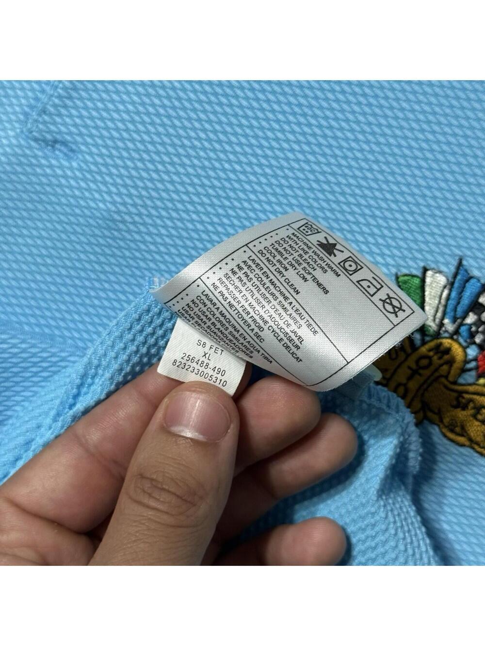 Nike Golf Fit-Dry Indianapolis Speedway Textured Blue Shirt 256488 490‎ Men’s XL - Picture 6 of 9